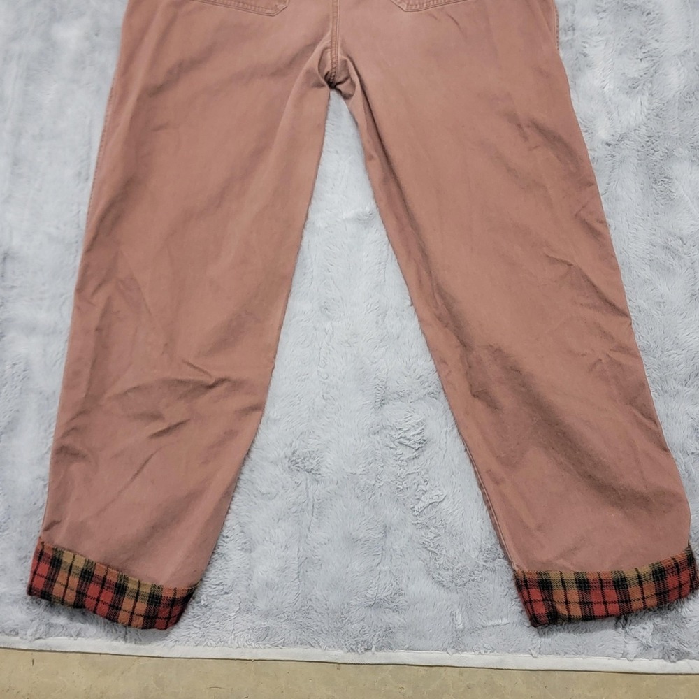Vintage Mandal Bay Overalls Womens XL Brown Happy Harvest Scarecrow Fall Plaid - Picture 15 of 16